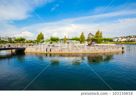 Phoenix See lake in Dortmund Phoenix See lake in Dortmund 103150658