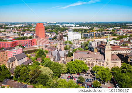 Duisburg city skyline in Germany Duisburg city skyline in Germany 103150667