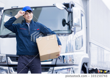 運載貨物的卡車司機 運載貨物的卡車司機 103150748