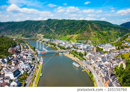 Cochem town aerial view, Germany Cochem town aerial view, Germany 103150760