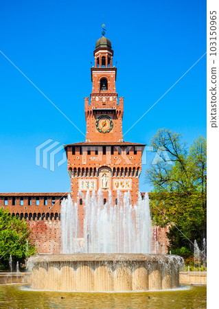 Sforza Castle in Milan, Italy Sforza Castle in Milan, Italy 103150965
