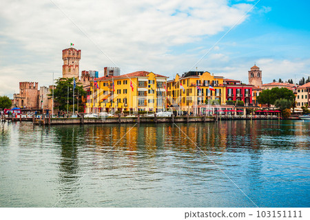 Scaligero Castle aerial view, Sirmione 103151111