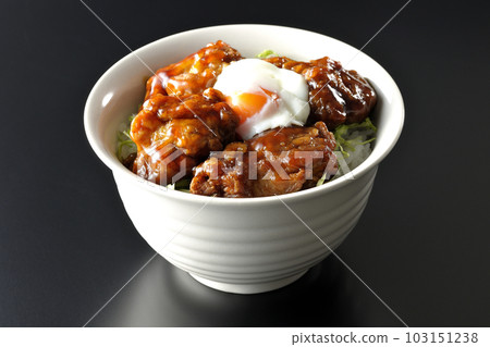 黑底炸雞蓋飯圖片 103151238