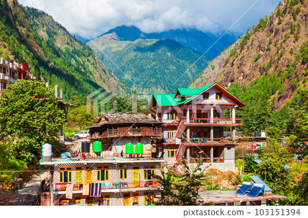 Local houses in Kasol village, India Local houses in Kasol village, India 103151394