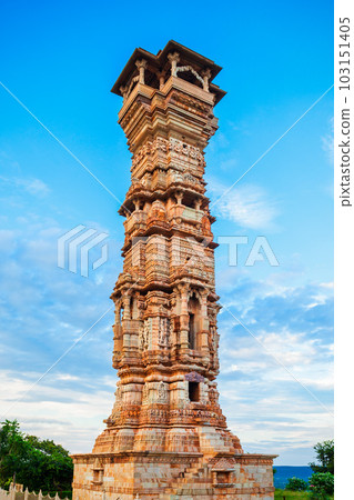 Kirti Stambh Tower, Chittor Fort, Chittorgarh Kirti Stambh Tower, Chittor Fort, Chittorgarh 103151405