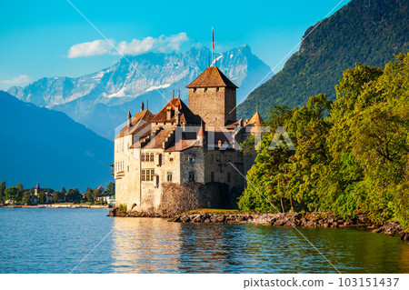 Chateau Chillon Castle in Switzerland 103151437