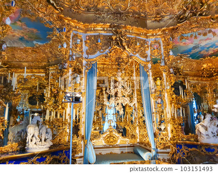 Schloss Linderhof Palace interior, Bavaria Schloss Linderhof Palace interior, Bavaria 103151493