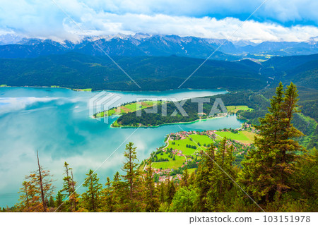 Walchensee Lake in Bavaria, Germany Walchensee Lake in Bavaria, Germany 103151978