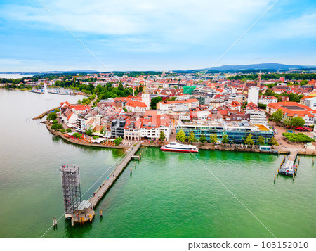 Friedrichshafen aerial panoramic view in Bavaria, Germany Friedrichshafen aerial panoramic view in Bavaria, Germany 103152010