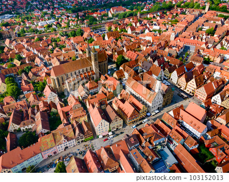 Rothenburg ob der Tauber aerial view Rothenburg ob der Tauber aerial view 103152013