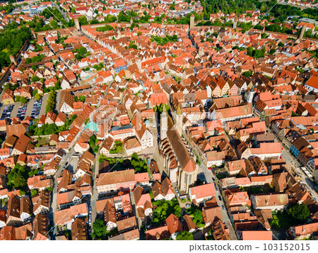 Rothenburg ob der Tauber aerial view 103152015
