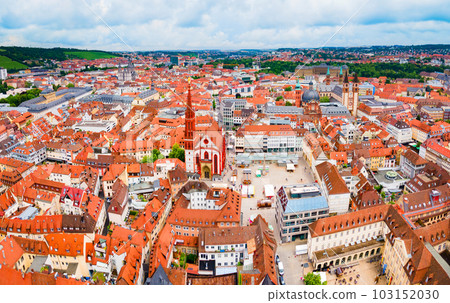 Wurzburg old town in Bavaria, Germany 103152030