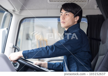 Truck driver driver portrait Truck driver driver portrait 103152637