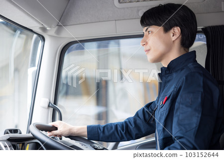 Truck driver driver portrait 103152644