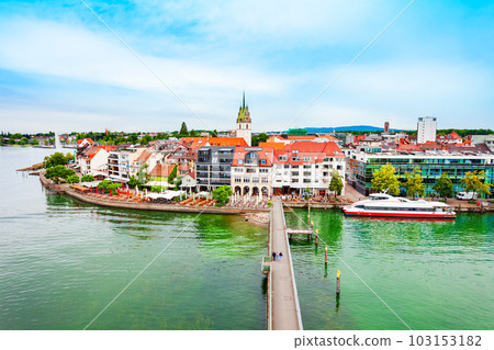 Friedrichshafen aerial panoramic view in Bavaria, Germany Friedrichshafen aerial panoramic view in Bavaria, Germany 103153182