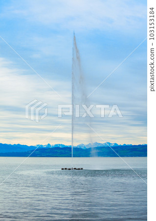 Friedrichshafen aerial panoramic view in Bavaria, Germany 103153184