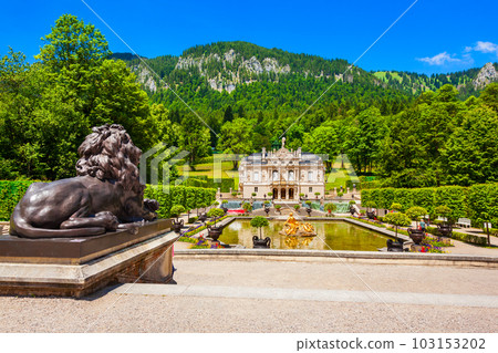 Schloss Linderhof Palace in Bavaria, Germany Schloss Linderhof Palace in Bavaria, Germany 103153202