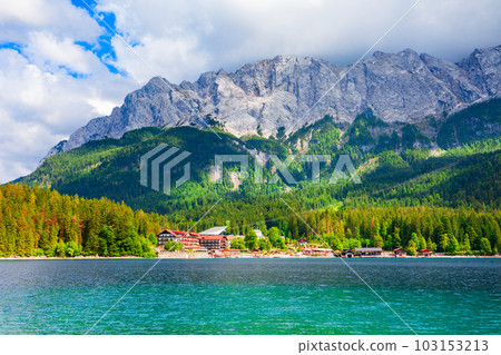 Eibsee lake in Bavaria, Germany 103153213