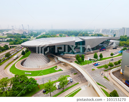 BMW Welt aerial panoramic view, Munich 103153270