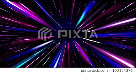 Abstract neon blue and purple light traces Abstract neon blue and purple light traces 103154376