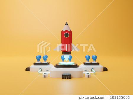 Pencil rocket launch 103155005