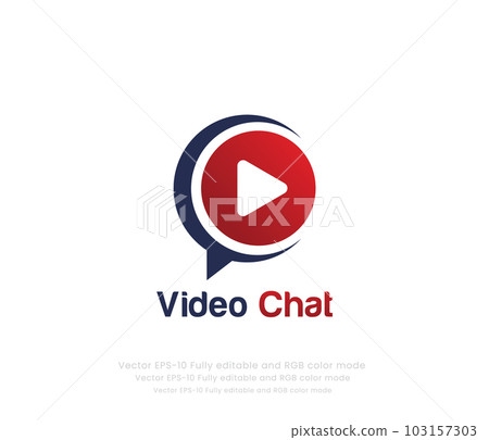 Video chat logo or chat icon logo Video chat logo or chat icon logo 103157303