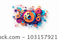 代表多樣性的齒輪概念藝術（AI 生成） 103157921