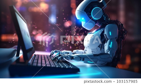 銷售個人電腦的AI機器人(AI世代) 銷售個人電腦的AI機器人(AI世代) 103157985
