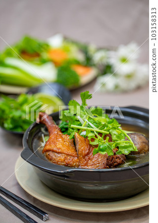 Vietnamese duck noodle soup Vietnamese duck noodle soup 103158313