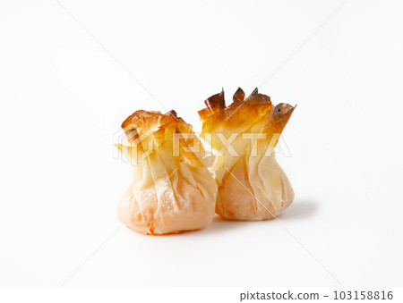 Traditional Portuguese sweets tulhinhas on white Traditional Portuguese sweets tulhinhas on white 103158816