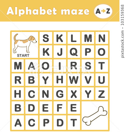 Alphabet Maze for Toddlers 103159368