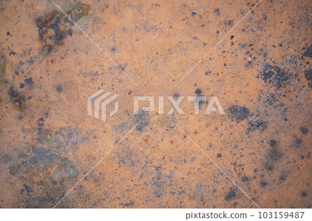 Iron rusty oxidizing planks texture closeup. Old metal background Iron rusty oxidizing planks texture closeup. Old metal background 103159487