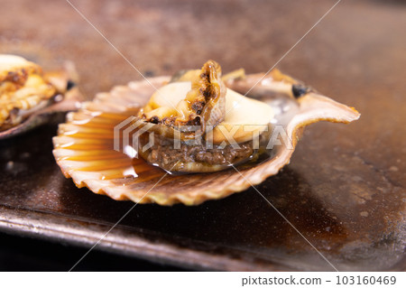 美味的烤扇貝 美味的烤扇貝 103160469