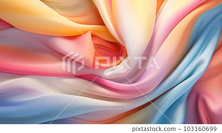 Generative ai illustration of abstract drapery Silk background 103160699