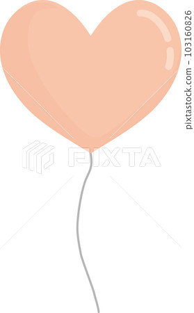 心形氣球_1個_橙色 103160826