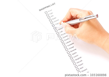 Shopping list Shopping list 103160898