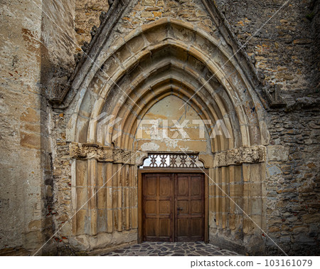 Main front door of Cistercian monastery Main front door of Cistercian monastery 103161079