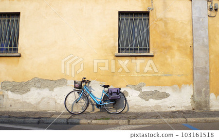 Bicycles parked on the street in Italy Mamachari Bicycles parked on the street in Italy Mamachari 103161518
