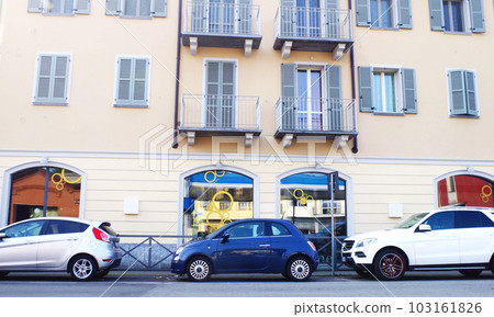 Scenery of the world Car parked on the road Italy 103161826