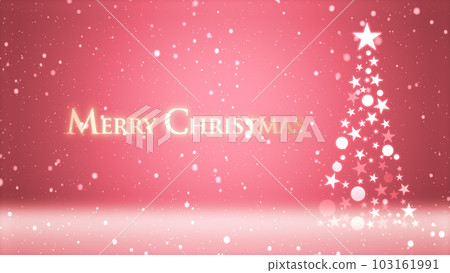 Christmas tree and colored background with snowflakes and christmas lettering Christmas tree and colored background with snowflakes and christmas lettering 103161991