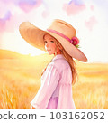 草地上的可愛女孩 103162052