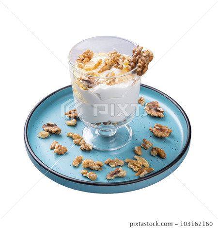 Yoghurt with honey and nuts Yoghurt with honey and nuts 103162160
