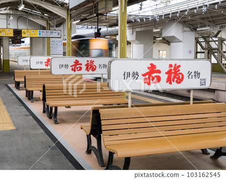 [Ujiyamada Station] Limited express train leaving the station 103162545