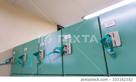 lockers in pool changing room lockers in pool changing room 103162582