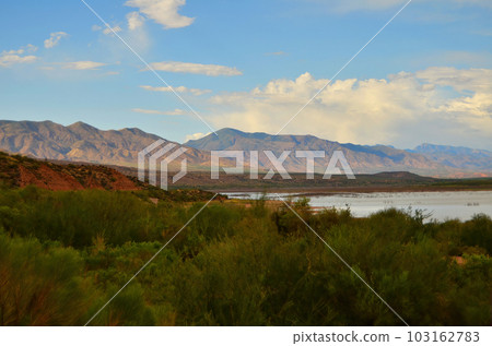 Cloudy day Roosevelt Lake Arizona Cloudy day Roosevelt Lake Arizona 103162783