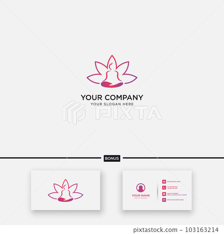 line lotus flower sport yoga logo design modern line lotus flower sport yoga logo design modern 103163214