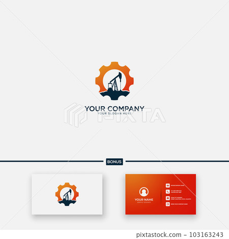 Drill oil control simple logo 103163243