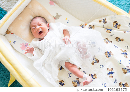 Baby in a baby dress 103163575