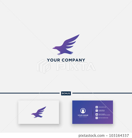 Eagle silhouette logo design fly Eagle silhouette logo design fly 103164337