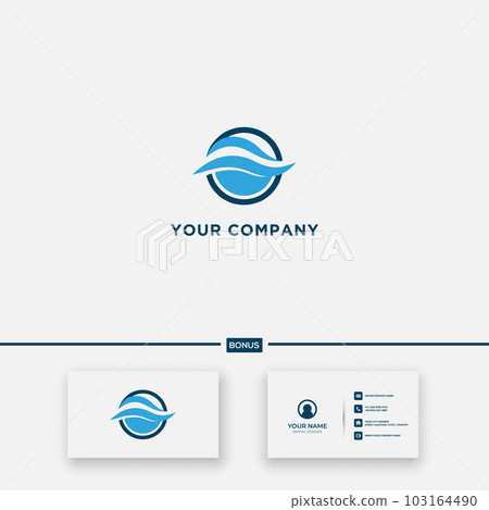 wave service pool logo swimming 103164490